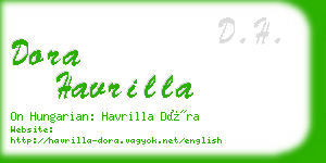 dora havrilla business card